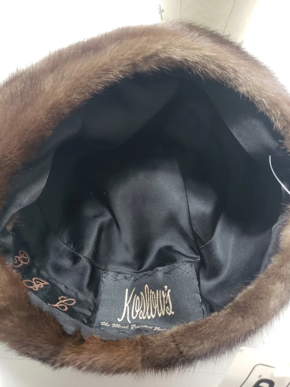 Vintage Klenditioned Genuine Fur Hat Dark Brown Womens New With Tags NWT